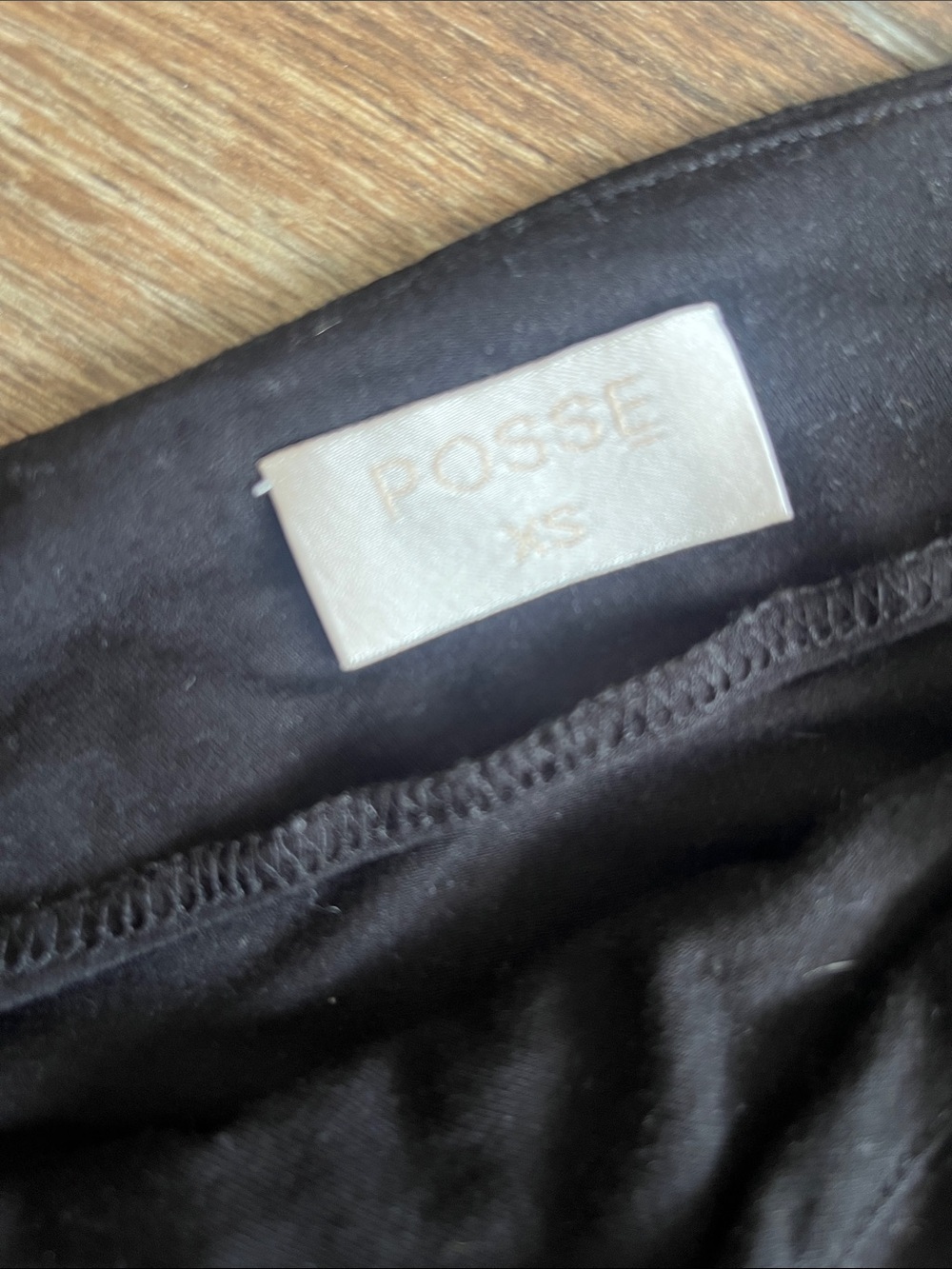 Posse Exclusive Elena Asymmetrical Black Maxi Dress Size XS - Picture 4 of 5